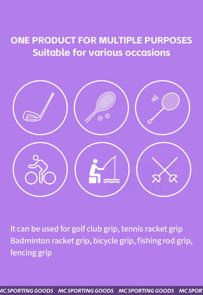 Anti-Slip Golf Club Grip Wrapping Tape - Self Control Overgrip Solution for Decorative Handle Enhancement