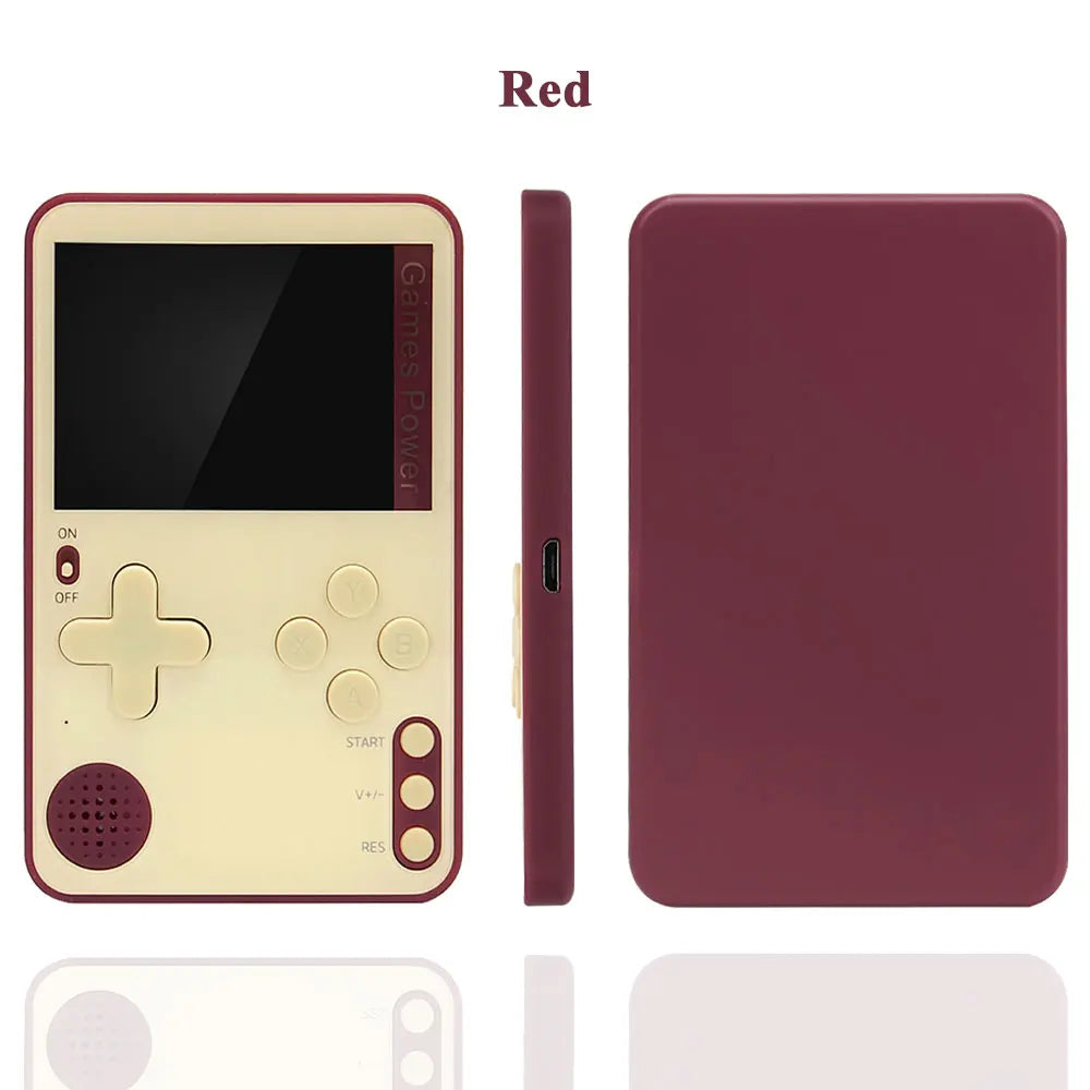 Portable Retro Handheld Game Console - 500 Classic Games - LCD Screen - Rechargeable - Gift for Kids & Adults
