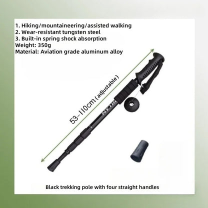 Adjustable Trekking Poles - Lightweight Collapsible Anti-Shock Hiking Sticks for Men and Women