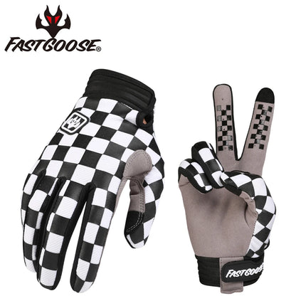 FASTGOOSE Retro Rider Motocross Racing Gloves - Off-Road Motorcycle MTB BMX ATV Cycling Gloves
