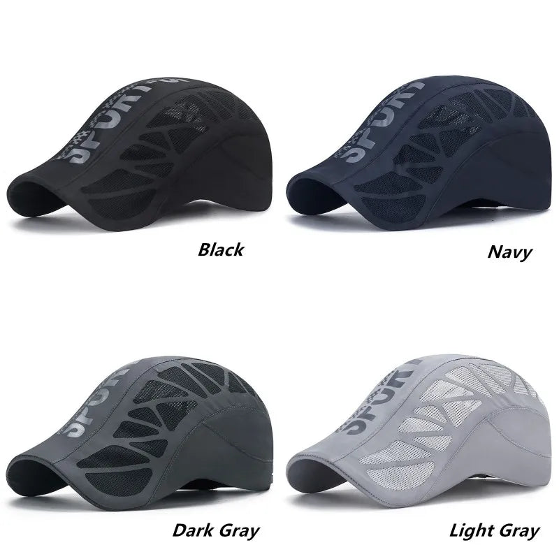 Pro Athletic Quick-Dry Mesh Cap - Breathable Summer Sports Hat for Golf, Baseball, Cycling & Outdoor Activities