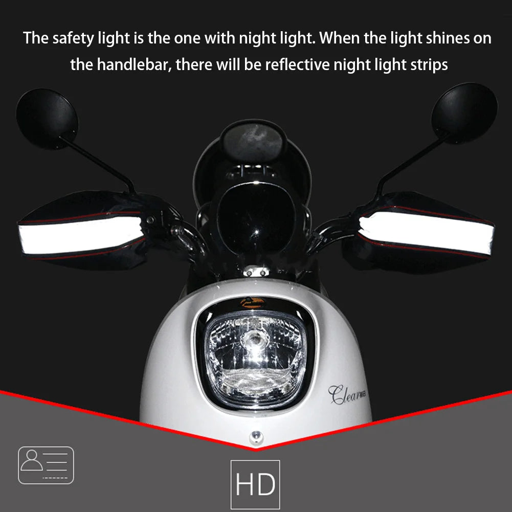 Motorcycle Handlebar Muffs - Thick Warm Rainproof Winter Gloves for Scooter & Motorcycle (1 Pair)