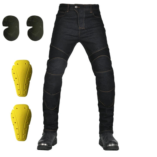 All-Season Motorcycle Riding Jeans - Anti-Fall Racing Pants for Men & Women
