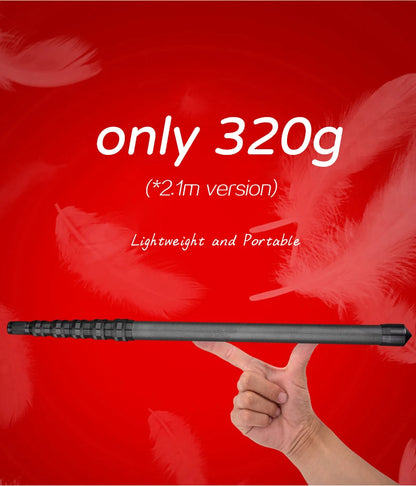 Ultralight Carbon Fiber Telescopic Tarp Pole - Adjustable Camping Tent Pole (2.4m-3m Lightweight)