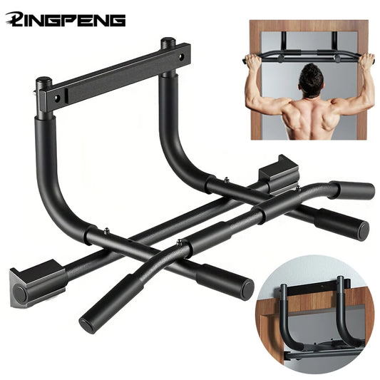 Portable Pull-Up Bar - Lifting and Grip Strength Trainer for Home and Gym Fitness Workouts