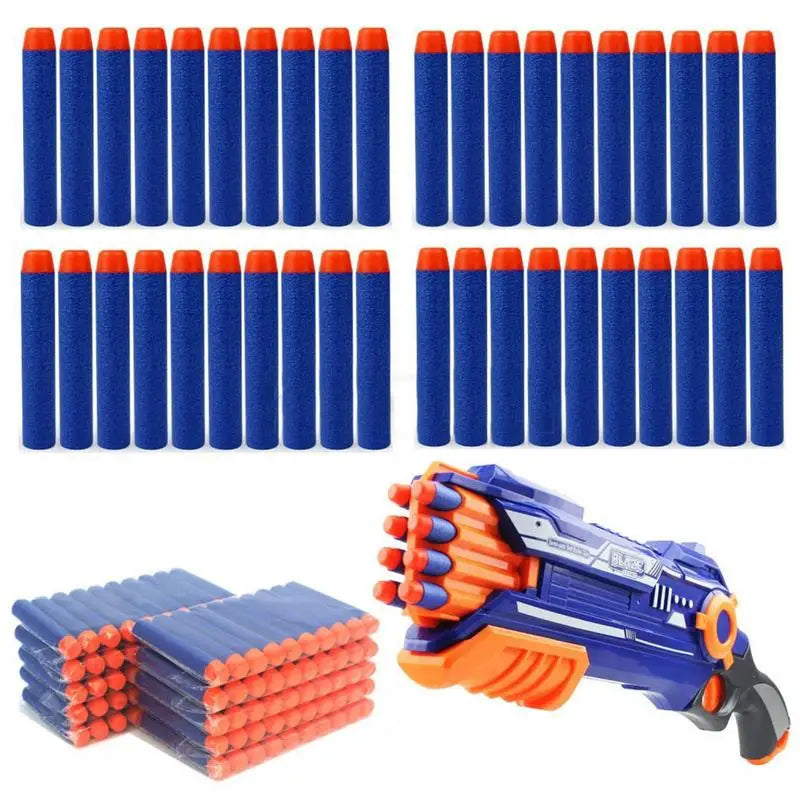 Soft EVA Foam Darts 7.2cm - 100 Pack Refill Bullets for Toy Blasters