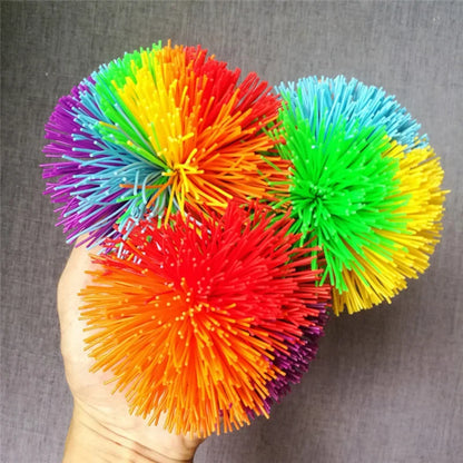 Colorful Rubber Wire Ball - 6/8/10cm Juggling Ball for Kids