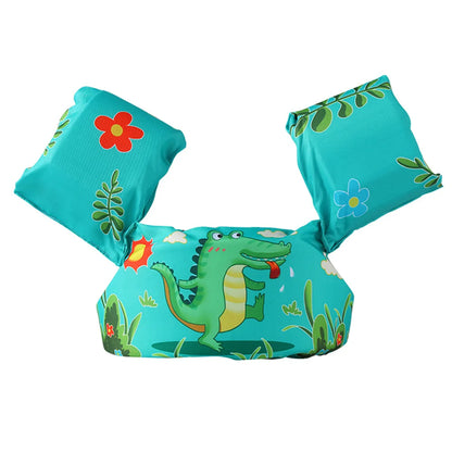 Adjustable Baby Swimming Life Jacket - Cartoon Foam Arm Sleeves with Safety Float Ring for Pool Training