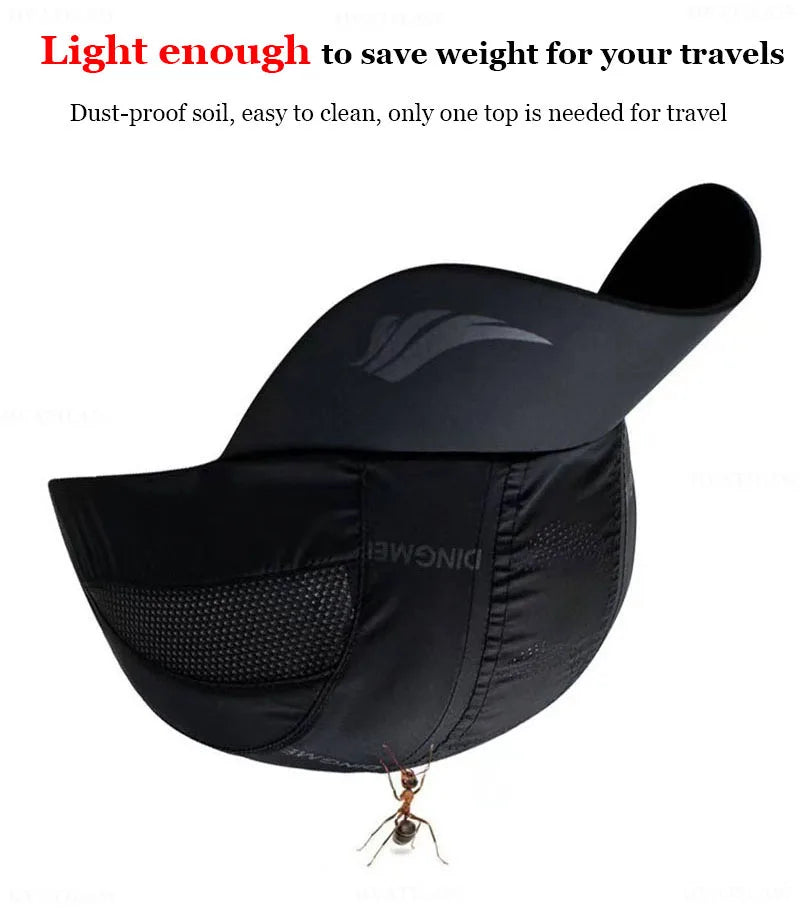 Quick-Dry Mesh Baseball Cap - Sports Running & Golf Hat - Breathable Snapback for Men & Women