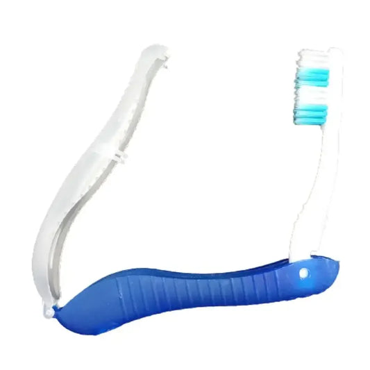 Portable Folding Travel Toothbrush - Disposable Camping Hiking Oral Hygiene Cleaning Tool for Sports & Survival Gear