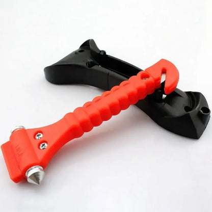 2-in-1 Emergency Car Safety Hammer & Seatbelt Cutter - Window Breaker & Life-Saving Rescue Tool
