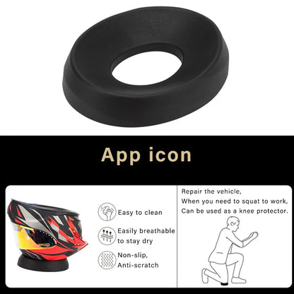 SOMAN Portable Motorcycle Helmet Stand - Donut Ring Support Pad - Scratch-Resistant Anti-Skid Protection