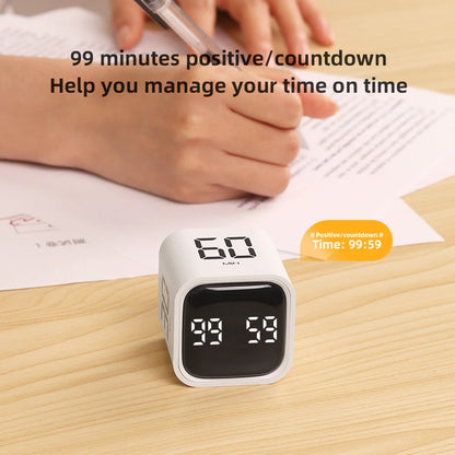 Digital Flip Timer with Vibration and Sound Alerts - 5-60 Minute Countdown