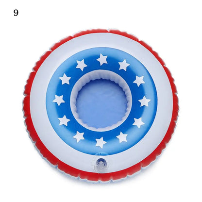Inflatable Pool Cup Holder Float - Fun Drink Holder for Swimming Pool & Water Sports