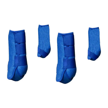 Professional Equestrian Leg Wraps - 4-Pack Adjustable Horse Boots with Support Guard for Jumping and Training