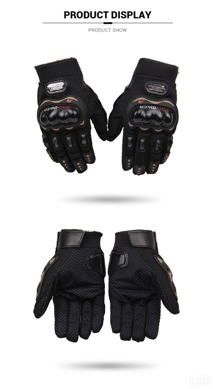 Winter Motorcycle Gloves - Windproof Waterproof Touch Screen Motocross Riding Gloves for Men