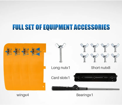Golf Swing Trainer Fan - Power Speed Practice Aid with Wind Resistance Technology