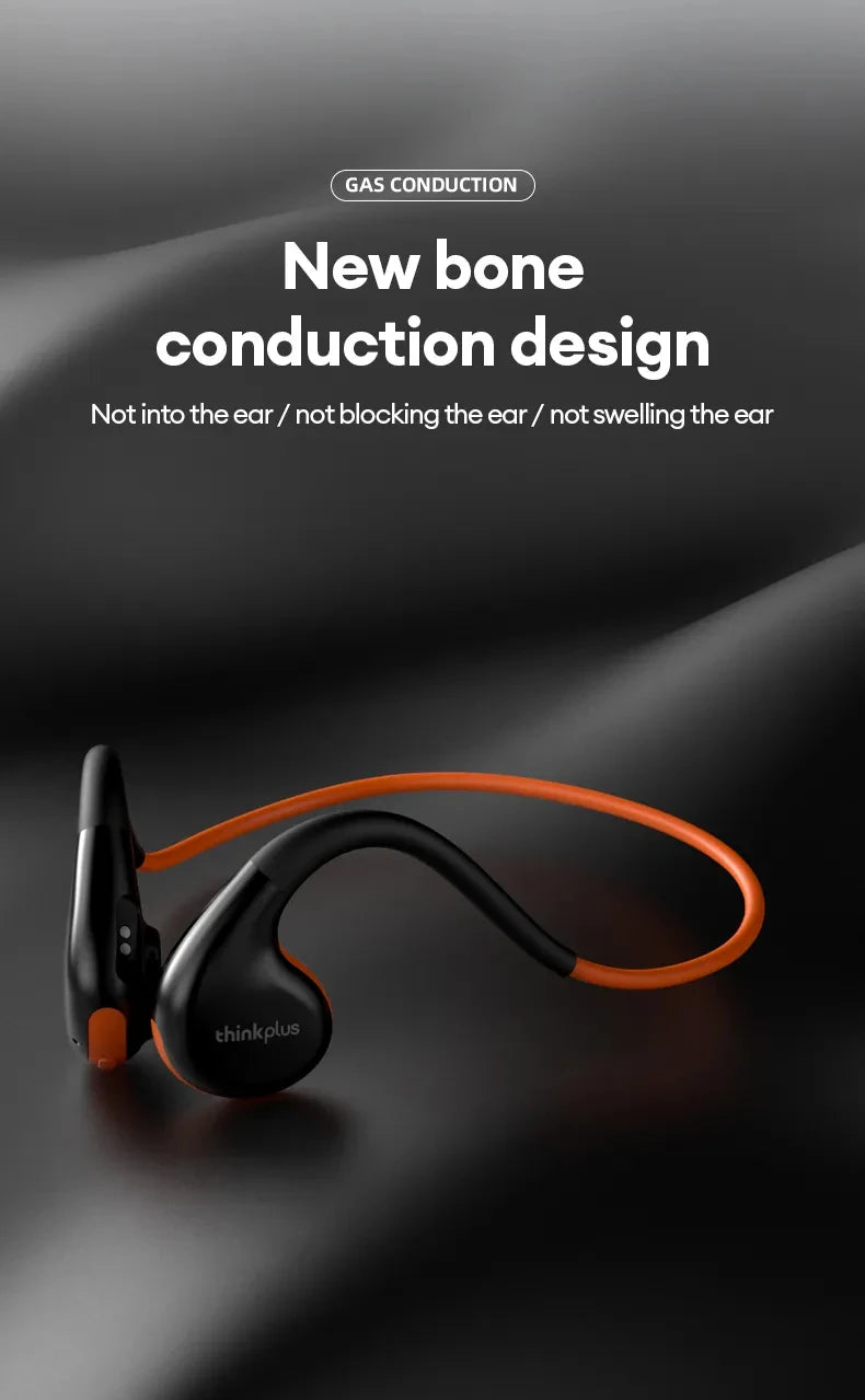 Air Conduction Wireless Headphones - Bluetooth 5.3 Sport Earphones with Ear Hook & Mic