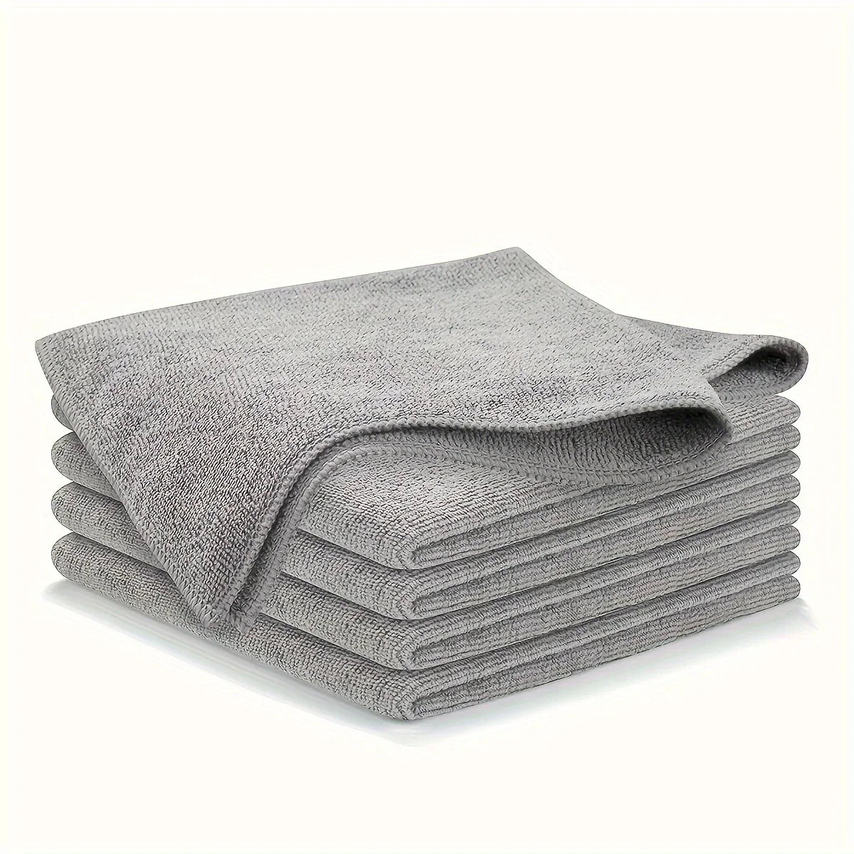 Ultra-Fine Microfiber Kitchen Towels - Light Gray Cleaning Cloth Set (5/10/20 Pack) - Absorbent, Soft & Stain-Removing