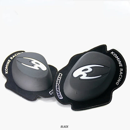 Komine SK-652 Motorcycle Knee Pads - Anti-Fall Slider Protectors for Track and Highway Riding