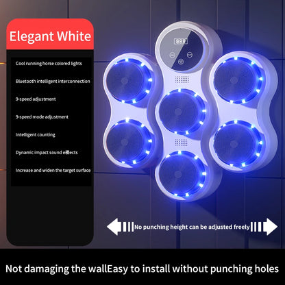 Smart Bluetooth Music Boxing Trainer - Rhythm Response Fitness Bag for Sports & Muay Thai Exercise