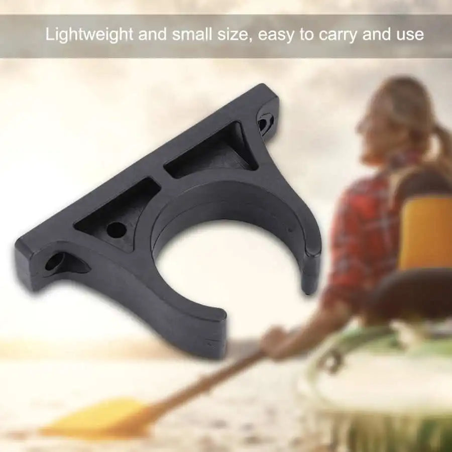 Kayak Paddle Holder Clips Set - 2 Pack Plastic Oar Keeper Clips for Kayak, Canoe, Rowing & Fishing Boat Accessories