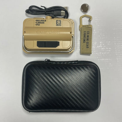 Rechargeable 5000mAh LED Camping Light - Waterproof Portable Hanging Tent Lamp for Outdoor Emergency Lighting