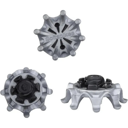 Golf Shoe Spikes Replacement Set - 14pcs Screw-In Cleats for Outdoor Training (Grey/Black)