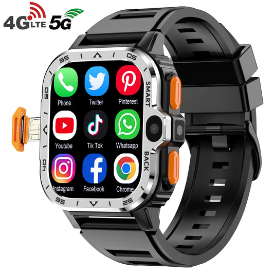 Valdus PGD Android Smart Watch for Men - GPS, 16G/64G ROM Storage, HD Dual Camera, NFC, 2G/4G SIM Card, WiFi, Wireless Fast Internet Access