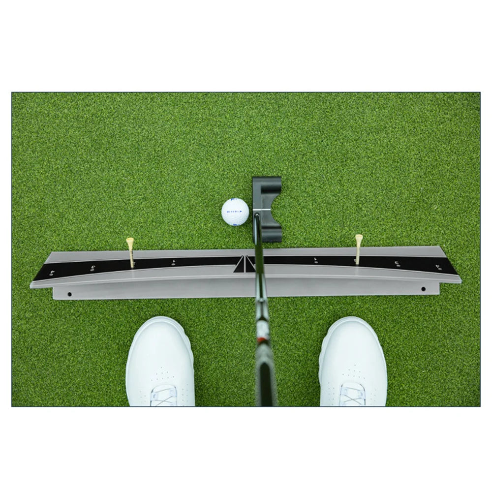 Golf Putting Track Rail Training Aid - Indoor/Outdoor Practice Arc Equipment - 60x10cm