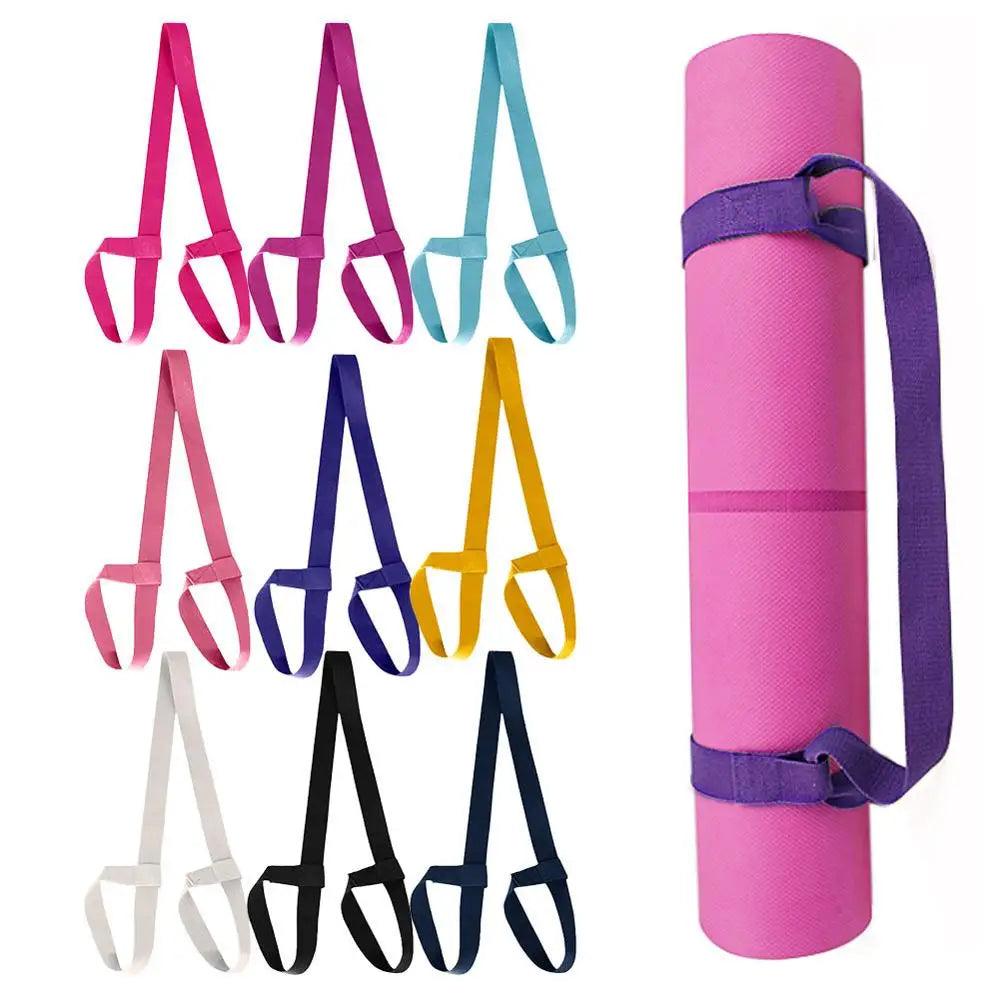 Premium Adjustable Yoga Mat Carrying Strap - High Quality Exercise Belt with Shoulder Sling for Fitness and Stretching