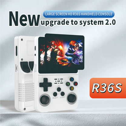 Retro Handheld Game Console R36S - 3.5" IPS Screen - 128GB Storage - Linux System - Portable Pocket Player (R36 Ultra/PRO)