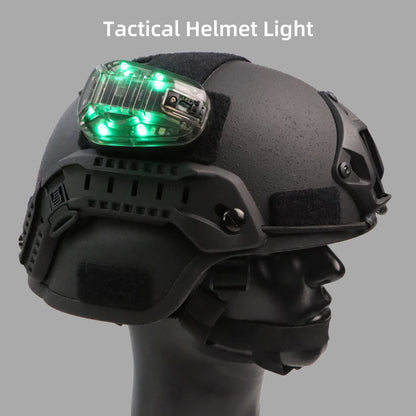 Tactical Helmet Light - Multi-Function IR Strobe Signal Lamp with Velcro Mount
