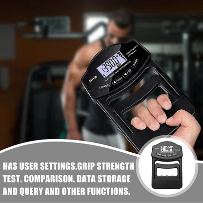 Digital Hand Dynamometer - 180kg/396lbs LCD Grip Strength Tester for Forearm Training and Weightlifting Performance