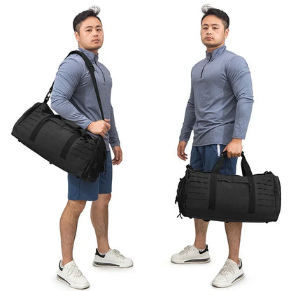40L Tactical Duffel Bag - Multi-Sport Gym and Travel Bag with MOLLE System