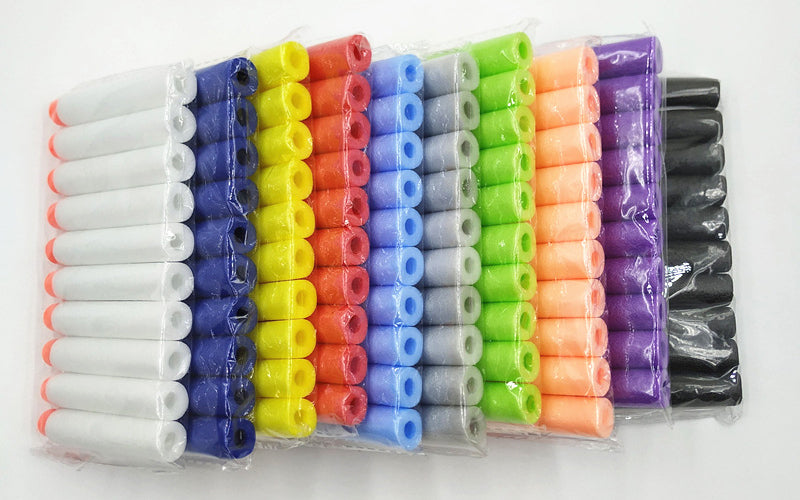 Soft EVA Foam Darts 7.2cm - 100 Pack Refill Bullets for Toy Blasters