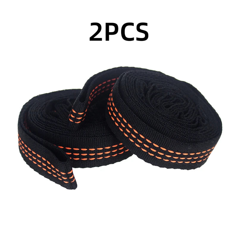 Hammock Straps 2-Pack - 600lbs Capacity Polyester Suspension System with 5 Adjustment Rings