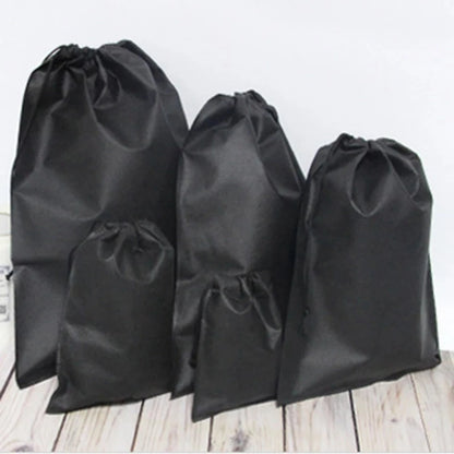 Waterproof Nylon Drawstring Storage Bag - Multi-Purpose Travel & Sports Organizer Pouch