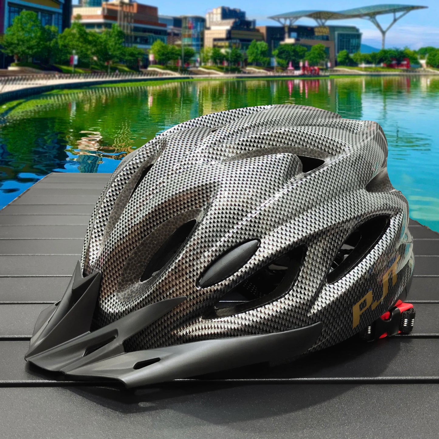 PMT Cycling Helmet - Lightweight Hollow Design with Comfort Lining, Safety Head Protection for Men & Women MTB Bicycle Riding