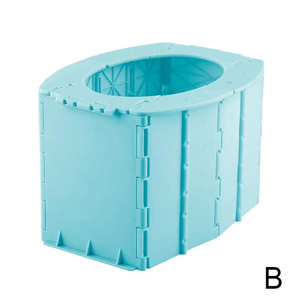 Multifunction Portable Folding Camping Toilet - Travel Commode for Car Camping, Hiking & Long Outdoor Trips - Children & Adult Use