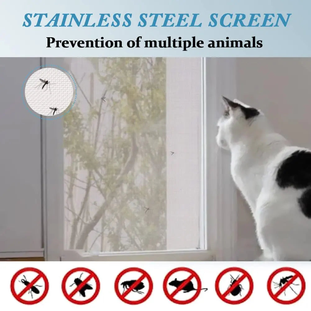 304 Stainless Steel Mesh Screen - 30 Mesh Woven Metal with 0.07mm Holes for Ventilation, Windows & Filters