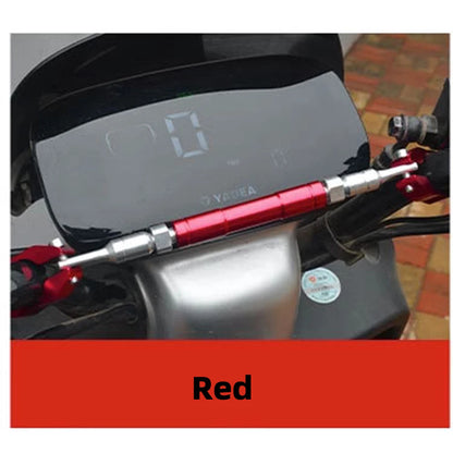 22mm Motorcycle Handlebar Crossbar - Adjustable Reinforcement Balance Bracket with Handle Grips | Steering Stabilizer Expansion Rod Replacement