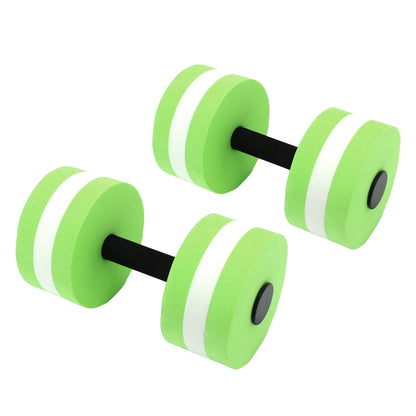 2pcs EVA Water Floating Dumbbells - 15cm x 27cm Foam Aquatic Fitness Weights for Pool Aerobics & Water Exercise