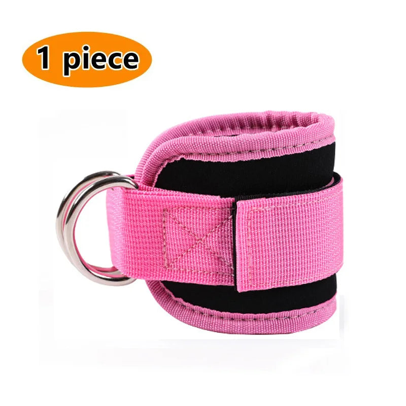 Professional Cable Ankle Straps - Double D-Ring Ankle Cuffs for Gym Workouts