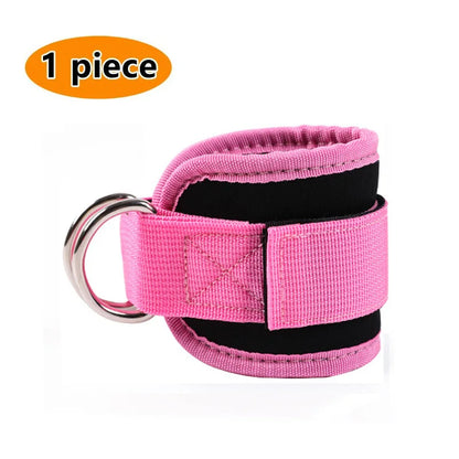 Professional Cable Ankle Straps - Double D-Ring Ankle Cuffs for Gym Workouts