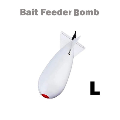TOLU Rocket Feeder Set - Large & Small Spod Bomb Float Fishing Lure with Bait Holder - 2-Size Pellet Rocket Feeders for Precision Positioning