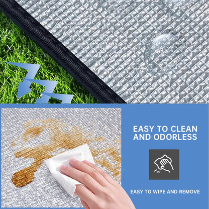 Waterproof Camping Mat - Double-Sided Aluminum Film Beach Blanket for Outdoor Picnic, Tent Floor & Portable Moisture-Proof Pad