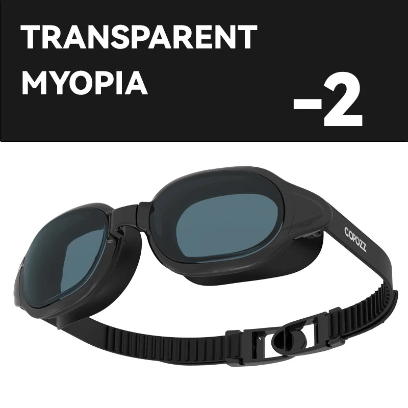 Prescription Swimming Goggles with Anti-Fog UV Protection - Myopia Diopter Swim Eyewear