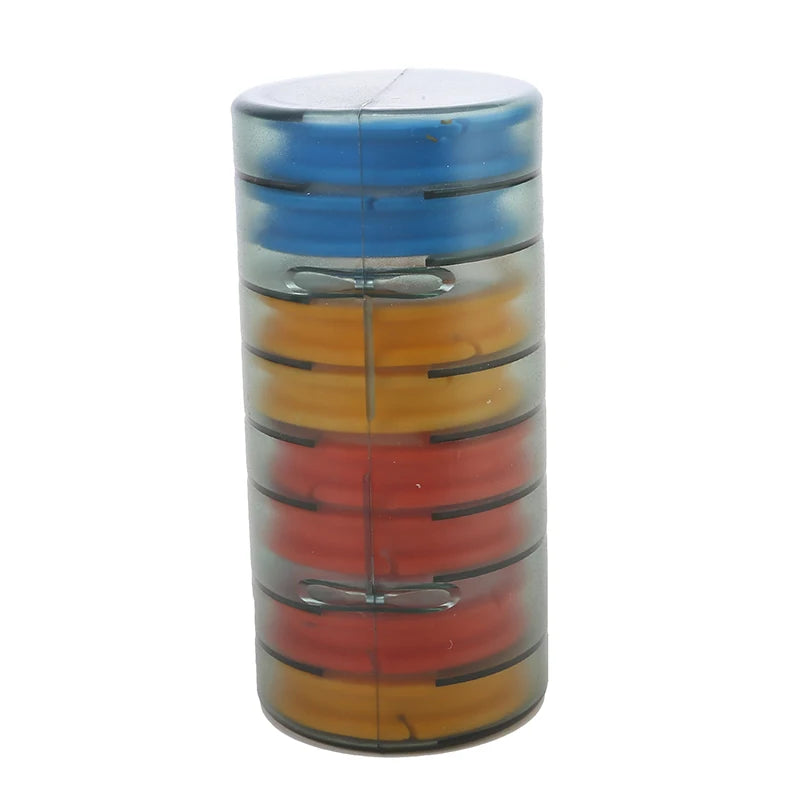 Professional Fishing Line Organizer Box - Multi-Spool Winding Board with Storage