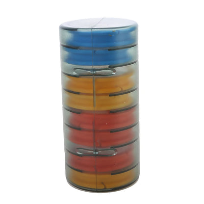 Professional Fishing Line Organizer Box - Multi-Spool Winding Board with Storage
